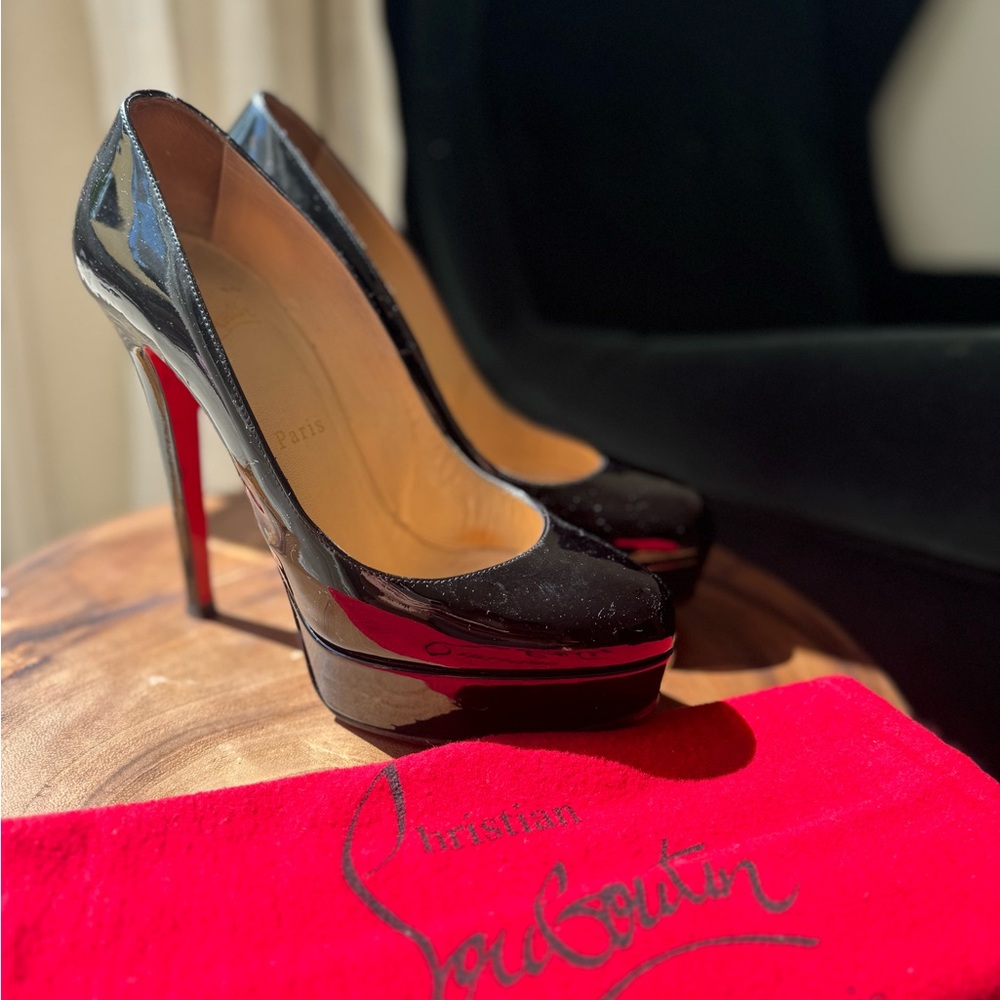 Christian Louboutin Black Patent Leather Heels